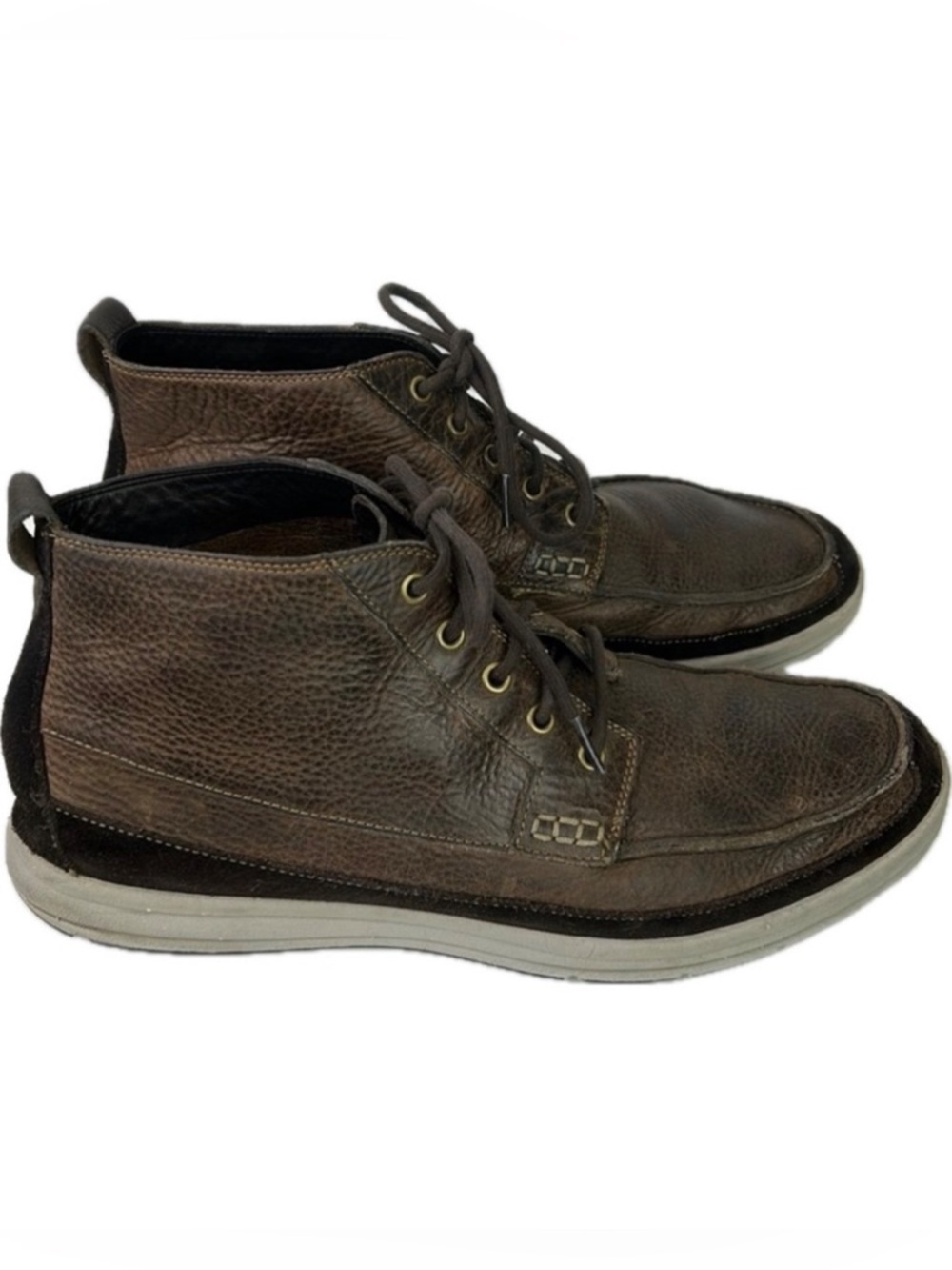 Men's Cole Haan X Nike Air Brown Leather Chukka Boots Size 13.5M